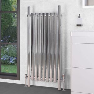 Eastbrook Lambourne Chrome Steel Designer Radiator 1200 x 540mm