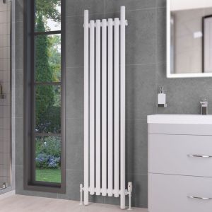 Eastbrook Lambourne Matt White Steel Designer Radiator 1800 x 420mm