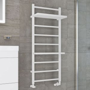 Eastbrook Launton Matt White Towel Rail 1200 x 500mm