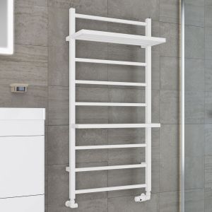 Eastbrook Launton Matt White Towel Rail 1200 x 600mm