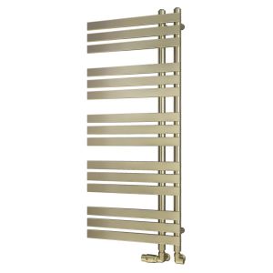 Eastbrook Leonardo Brushed Brass Designer Towel Rail 1200 x 500mm