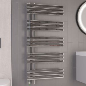 Eastbrook Loddon Dry Element Chrome Electric Towel Rail 1200 x 600mm