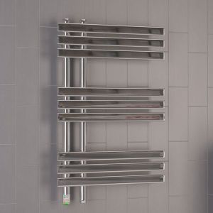 Eastbrook Loddon Dry Element Chrome Electric Towel Rail 800 x 500mm