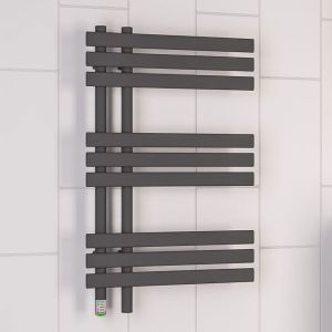 Eastbrook Loddon Dry Element Anthracite Electric Towel Rail 800 x 500mm