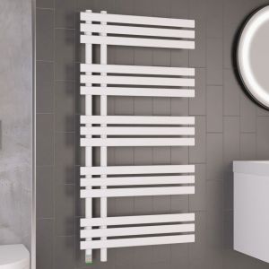 Eastbrook Loddon Dry Element White Electric Towel Rail 1200 x 600mm