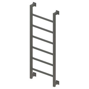 Eastbrook Loxley Matt Anthracite Designer Towel Rail 1200 x 500mm