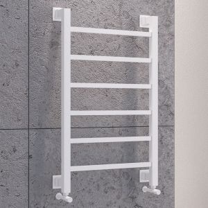 Eastbrook Loxley Matt White Designer Towel Rail 1200 x 500mm