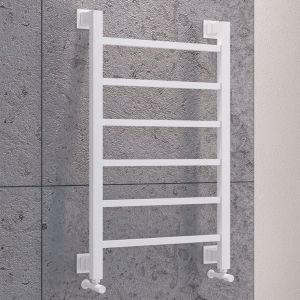 Eastbrook Loxley Matt White Designer Towel Rail 800 x 600mm