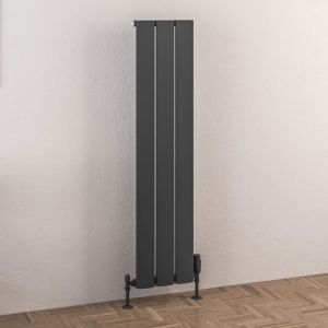 Eastbrook Malmesbury Matt Anthracite Aluminium Designer Radiator 1200 x 280mm