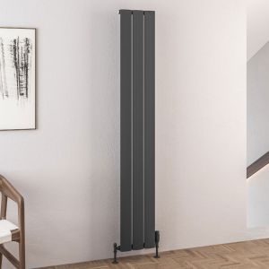 Eastbrook Malmesbury Matt Anthracite Aluminium Designer Radiator 1800 x 280mm