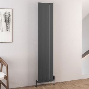 Eastbrook Malmesbury Matt Anthracite Aluminium Designer Radiator 1800 x 375mm