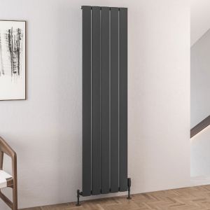 Eastbrook Malmesbury Matt Anthracite Aluminium Designer Radiator 1800 x 470mm