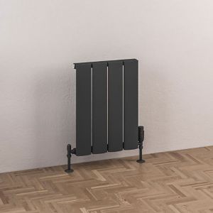 Eastbrook Malmesbury Matt Anthracite Aluminium Designer Radiator 500 x 375mm