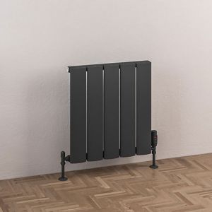 Eastbrook Malmesbury Matt Anthracite Aluminium Designer Radiator 500 x 470mm