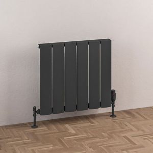 Eastbrook Malmesbury Matt Anthracite Aluminium Designer Radiator 500 x 565mm