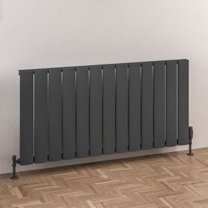 Eastbrook Malmesbury Matt Anthracite Aluminium Designer Radiator 600 x 1230mm