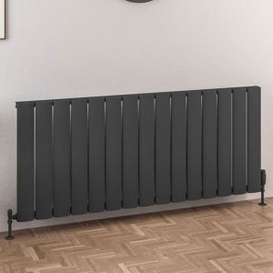 Eastbrook Malmesbury Matt Anthracite Aluminium Designer Radiator 600 x 1420mm