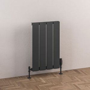 Eastbrook Malmesbury Matt Anthracite Aluminium Designer Radiator 600 x 375mm