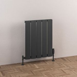 Eastbrook Malmesbury Matt Anthracite Aluminium Designer Radiator 600 x 470mm