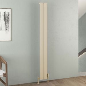 Eastbrook Malmesbury Matt Cappuccino Aluminium Designer Radiator 1800 x 185mm