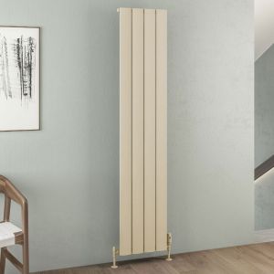 Eastbrook Malmesbury Matt Cappuccino Aluminium Designer Radiator 1800 x 375mm