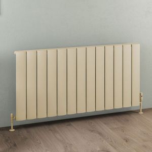 Eastbrook Malmesbury Matt Cappuccino Aluminium Designer Radiator 600 x 1230mm