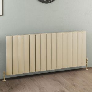 Eastbrook Malmesbury Matt Cappuccino Aluminium Designer Radiator 600 x 1420mm