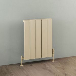 Eastbrook Malmesbury Matt Cappuccino Aluminium Designer Radiator 600 x 470mm