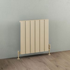 Eastbrook Malmesbury Matt Cappuccino Aluminium Designer Radiator 600 x 565mm