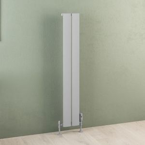 Eastbrook Malmesbury Matt Grey Aluminium Designer Radiator 1200 x 185mm