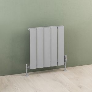 Eastbrook Malmesbury Matt Grey Aluminium Designer Radiator 500 x 470mm