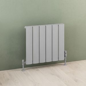 Eastbrook Malmesbury Matt Grey Aluminium Designer Radiator 500 x 565mm