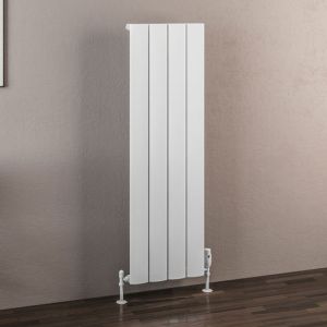 Eastbrook Malmesbury Matt White Aluminium Designer Radiator 1200 x 375mm