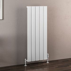 Eastbrook Malmesbury Matt White Aluminium Designer Radiator 1200 x 470mm