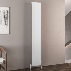 Eastbrook Malmesbury Matt White Aluminium Designer Radiator 1800 x 280mm