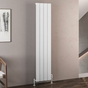 Eastbrook Malmesbury Matt White Aluminium Designer Radiator 1800 x 375mm