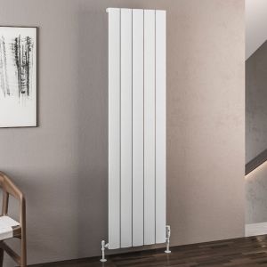 Eastbrook Malmesbury Matt White Aluminium Designer Radiator 1800 x 470mm