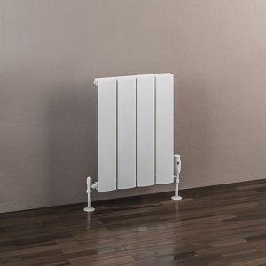 Eastbrook Malmesbury Matt White Aluminium Designer Radiator 500 x 375mm