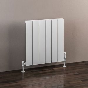 Eastbrook Malmesbury Matt White Aluminium Designer Radiator 600 x 565mm