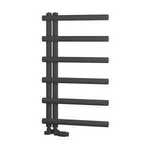 Eastbrook Marlow E Style Matt Anthracite Designer Towel Rail 850 x 500mm