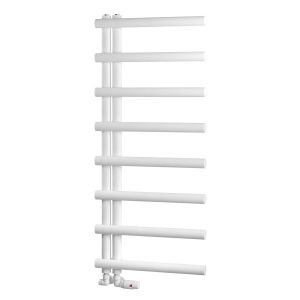 Eastbrook Marlow E Style Matt White Designer Towel Rail 1150 x 500mm