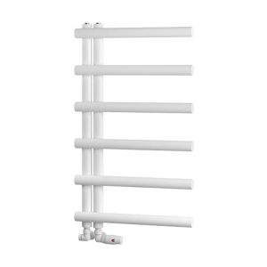 Eastbrook Marlow E Style Matt White Designer Towel Rail 850 x 500mm