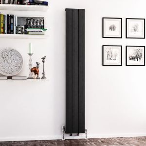 Eastbrook Mersey Matt Anthracite Aluminium Designer Radiator 1800 x 280mm