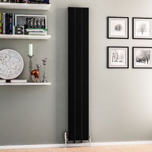 Eastbrook Mersey Matt Black Aluminium Designer Radiator 1800 x 280mm