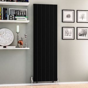 Eastbrook Mersey Matt Black Aluminium Designer Radiator 1800 x 565mm