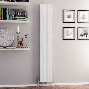 Eastbrook Mersey Matt White Aluminium Designer Radiator 1800 x 280mm