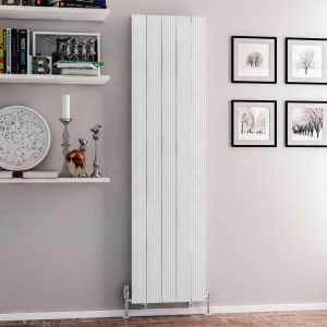 Eastbrook Mersey Matt White Aluminium Designer Radiator 1800 x 470mm