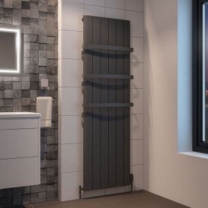 Eastbrook Peretti Matt Anthracite Aluminium Designer Radiator 1800 x 565mm