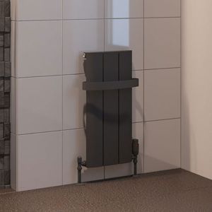 Eastbrook Peretti Matt Anthracite Aluminium Designer Radiator 600 x 280mm