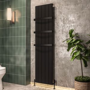 Eastbrook Peretti Matt Black Aluminium Designer Radiator 1800 x 470mm